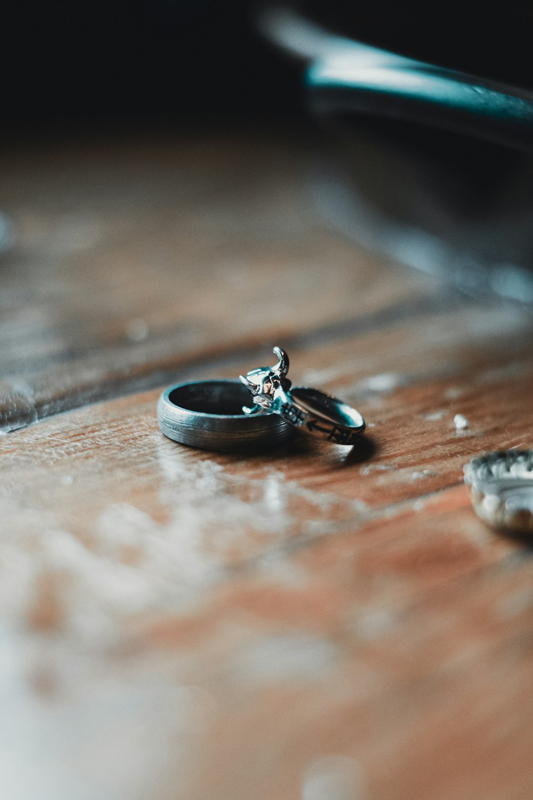 Cool rings in an antique house in the forest